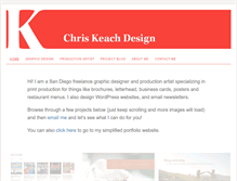 Tablet Screenshot of chriskeachdesign.com